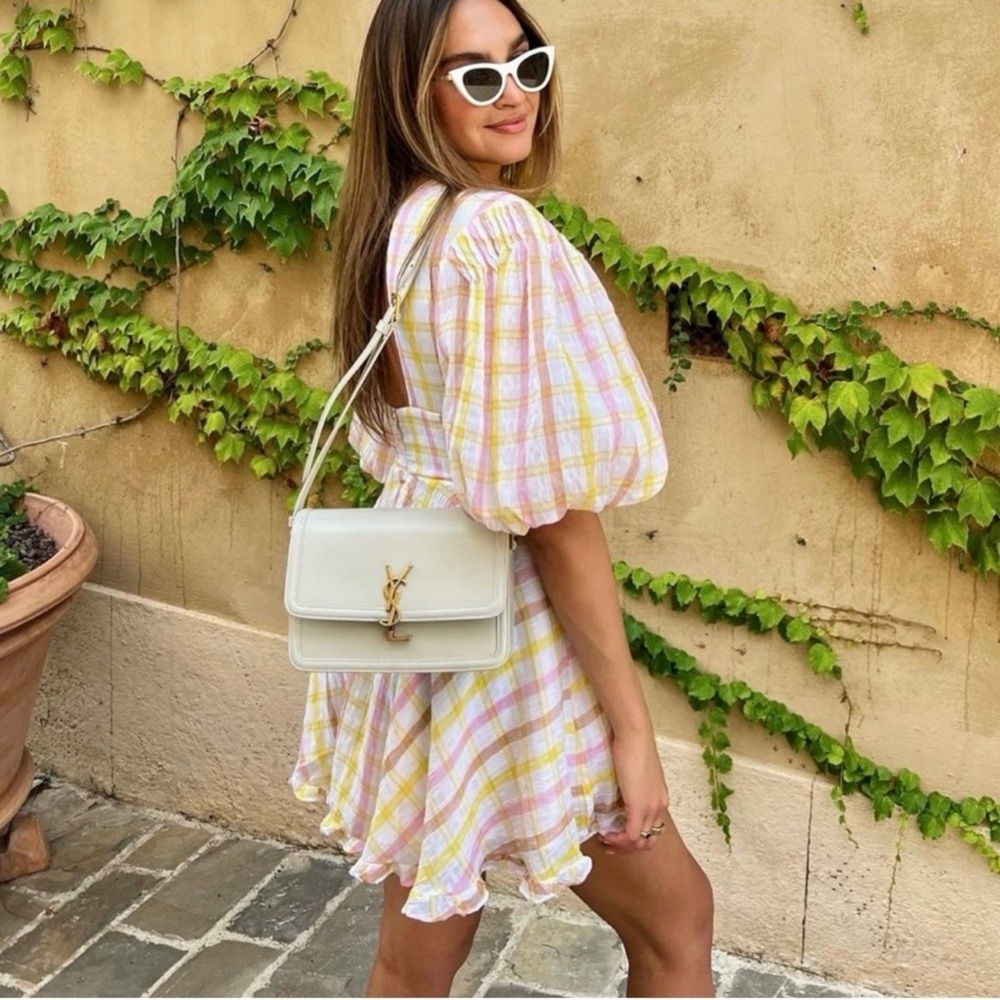 For Love & Lemons Rue Puff Sleeve Mini Dress - Picture 2 of 12